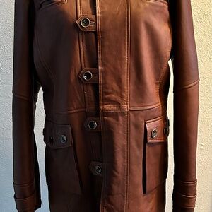 Real Leather Brand jacket fur lining Size Large (unisex)